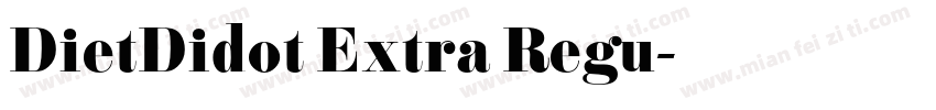 DietDidot Extra Regu字体转换